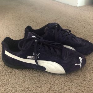Puma Purple and White Women's Sneakers